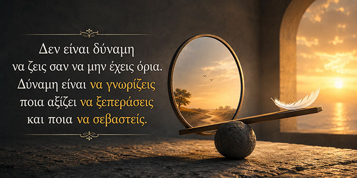 Δε χρειάζεται να πιστεύεις ότι μπορείς να κάνεις τα πάντα